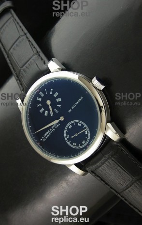 A.Lange & Sohne Cortes de Geneve Decorative Bridges Classic Replica Watch in Black Dial