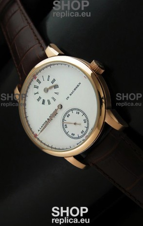 A.Lange & Sohne Cortes de Geneve Decorative Bridges Classic Replica Rose Gold Watch 