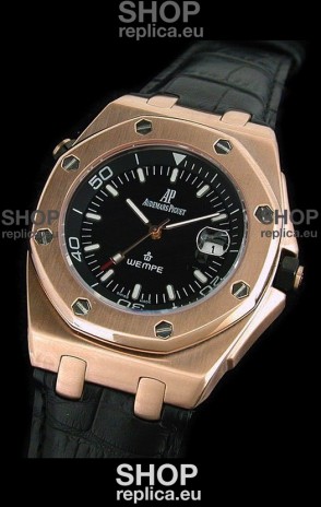Audemars Piguet Royal Oak Scuba Wempe Swiss Watch in Gold