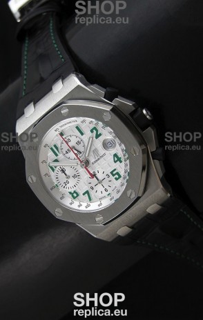 Audemars Piguet Royal Oak Offshore Pride of Mexico Swiss Watch - Secs hands at 12 O'Clock