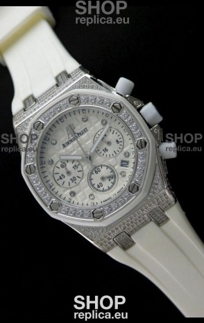 Audemars Piguet Royal Oak Ladies Alinghi Limited Edition Japanese Watch in White