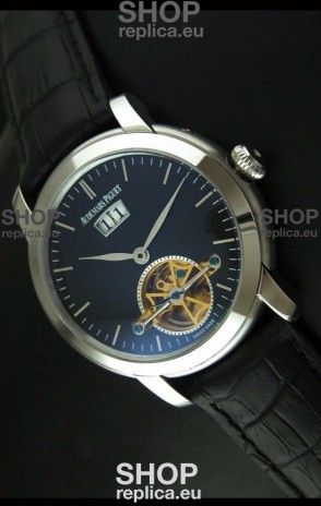 Audemars Piguet Jules Tourbillon Japanese Replica Watch in Dark Blue Dial