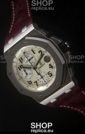 Audemars Piguet Royal Oak Watch in Off White Dial - Secs hand 12 O Clock