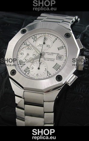 Baume & Mercier Riveria Swiss Watch in White Dial
