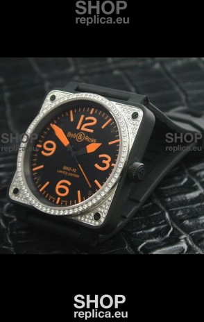 Bell and Ross BR01 92 Swiss Watch with Diamonds Bezel
