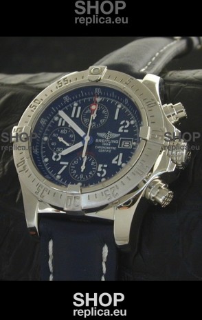 Breitling Skyland Swiss Replica Watch in Blue Dial