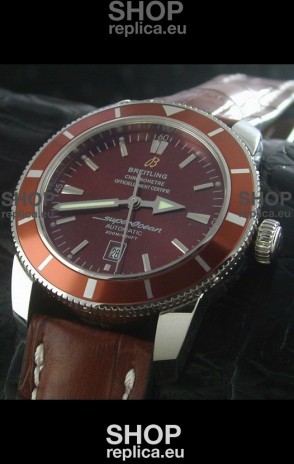 Breitling Superocean Swiss Replica Watch in Brown Dial