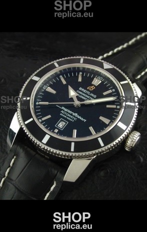 Breitling Superocean Swiss Replica Watch in Black Dial