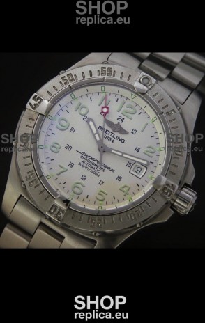 Breitling Superocean Swiss Replica Watch in White Dial