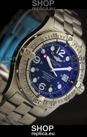 Breitling Superocean Swiss Replica Watch Steelfish in Blue Dial