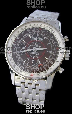 Breitling Navitimer World Swiss Replica Watch in Brown Dial