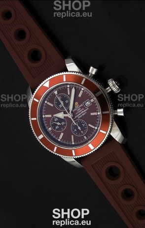 Breitling Superocean Swiss Replica Watch in Brown Dial