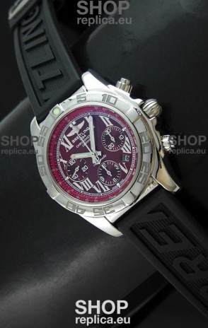 Breitling Chronomat Swiss Replica Watch in Rubber Strap