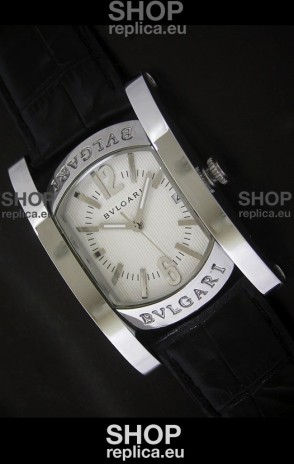 Bvlgari Assioma Japanese Replica Quartz Watch in White Dial