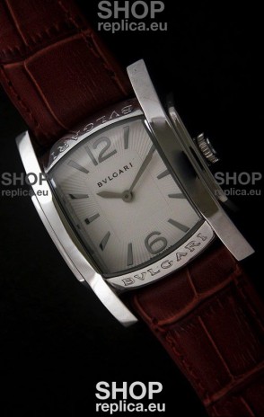 Bvlgari Assioma Japanese Replica Quartz Watch in White Dial