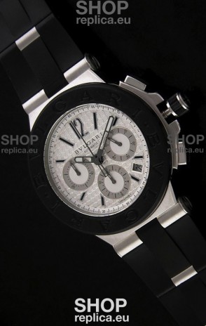 Bvlgari Diagono Swiss Replica Watch in White Dial