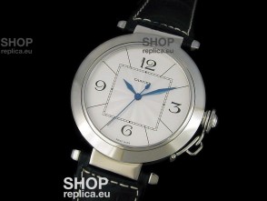 Cartier Pasha de Swiss Replica Automatic Watch in White Dial