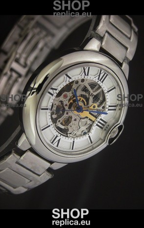 Cartier Ballon de Japanese Replica Watch in White layerd Dial