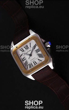 Cartier Santos in Swiss Replica Watch in White Dial