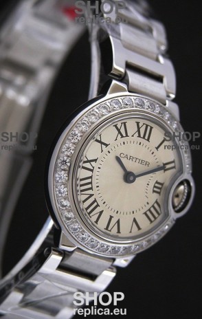 Cartier Ballon Bleu de Swiss Replica Watch in White Dial