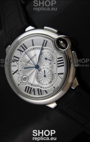 Cartier Ballon de Japanese Replica Watch in Silver White Dial