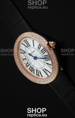 Cartier Ellipse Ladies Replica Watch in Pink Gold