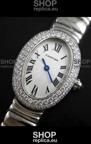 Cartier Ellipse Ladies Replica Watch in White Dial