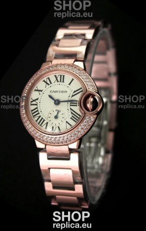 Cartier Swiss Ladies Watch in Rose Gold Casing