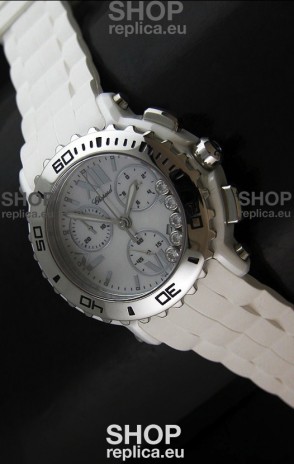 Chopard Happy Sport Swiss Replica Watch in White Dial