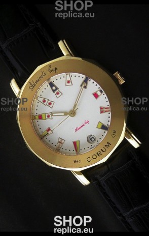 Corum Admiral's Cup Japanese Replica Watch in White Dial
