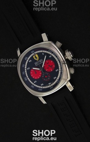 Ferrari Chronograph Japanese Replica Watch in Black Dial