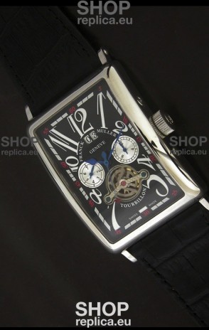 Franck Muller Tourbillon Japanese Replica Watch in Black Dial