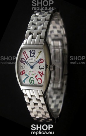 Franck Muller Crazy Color Dreams Japanese Replica Watch in White Dial
