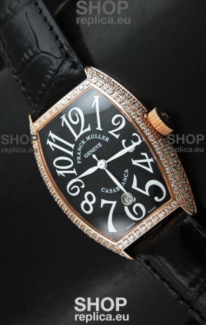Franck Muller Casa Blanc Japanese Replica Watcha in Black Dial