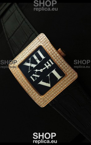Franck Muller Geneve Infinity Japanese Gold Watch in White Roman Markers