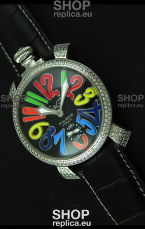 Gaga Milano Italy Manuale Replica Japanese Watch in Colorful Markers