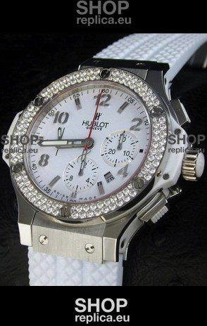 Hublot Big Bang Swiss Replica Watch Diamonds Bezel