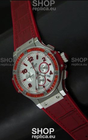 Hublot Big Bang Geneve Japanese Replica Watch in Aspen White Dial