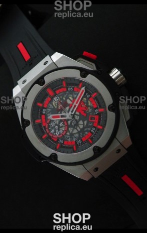 Hublot Big Bang King Power Red Devil Swiss Watch Steel Case