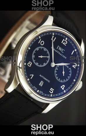 IWC Schaffhausen Japanese Replica Watch in Blue Dial