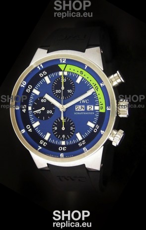 IWC Aquatimer Chrono Automatic Swiss Watch in Blue Dial
