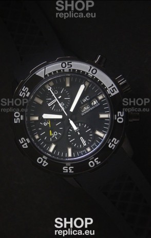 IWC Aquatimer PVD Swiss Replica Watch in Black