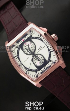 IWC Schaffhausen Japanese Replica Watch in pink Gold Casing