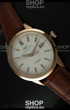 IWC Schaffhausen Ingenuier Vintage Swiss Replica Automatic Rose Gold Watch