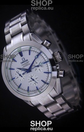 Omega Speedmaster Automatic Chronometer Watch in White Dial