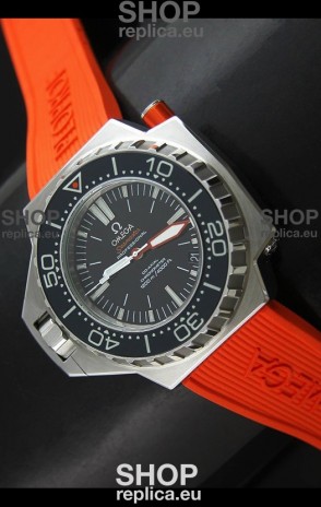 Omega Seamaster Ploprof Swiss Watch in Orange Strap