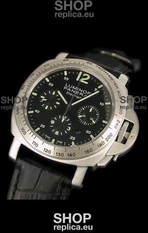 Panerai  Luminor DayLight Chrono Swiss Watch in Leather Strap