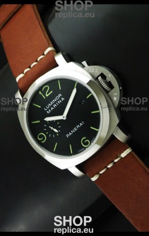 Luminor Panerai Japanese Replica Automatic Watch in Black Dial