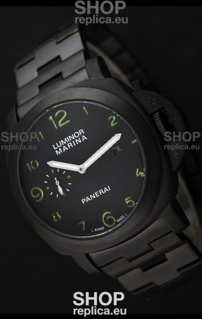 Panerai Luminor Marina Japanese Replica Watch in Green Markers