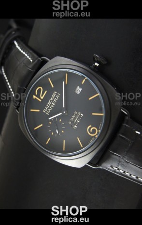 Panerai Radiomir 8 Days Japanese Replica Watch in PVD Casing